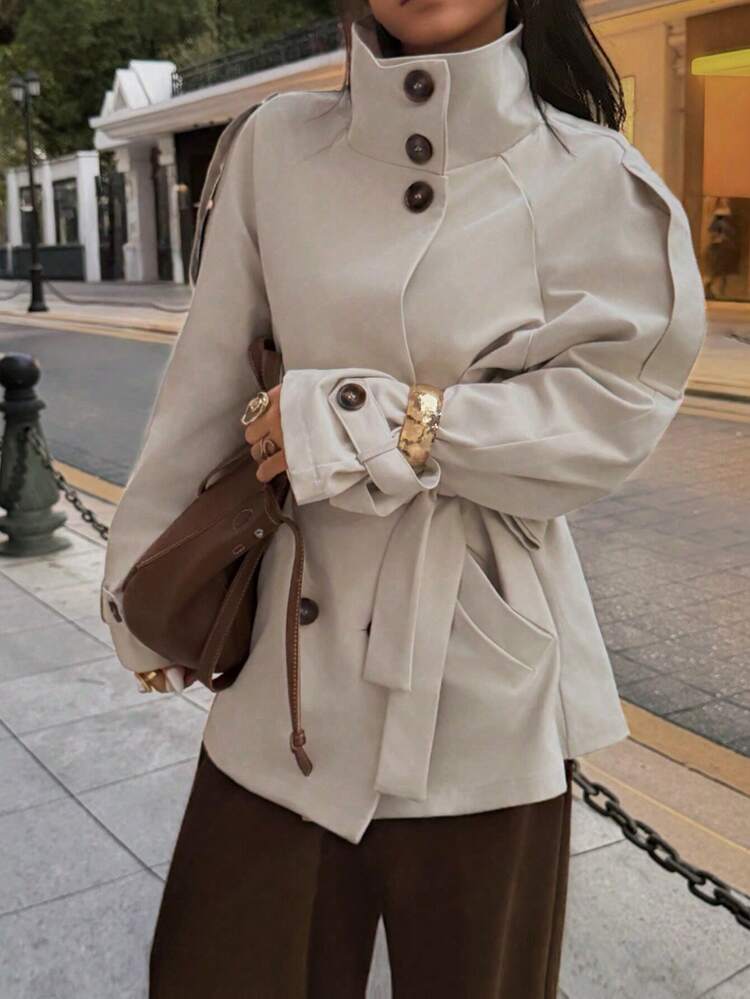 SHEIN x Luisa Sonza Elyressa カジュアル 無地 ゆったりウエスト