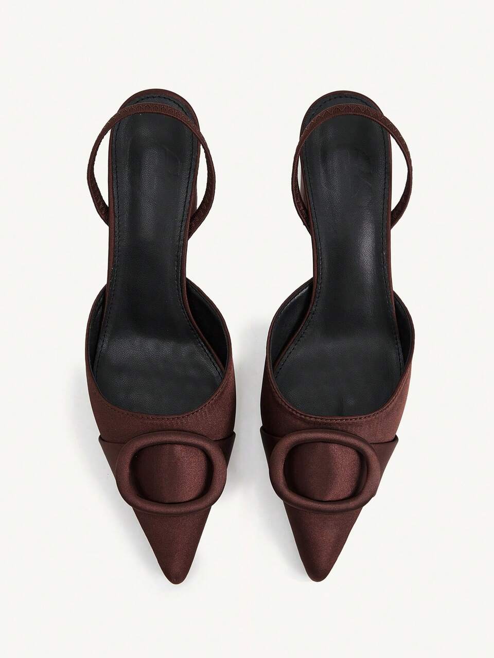 CUCCOO CHICEST Women's Pointed Toe Thick Heel High Heels, Satin Design, Elegant Sexy Formal Shoes For Commuting, Dating, Afternoon Tea, Party, Evening, Daily Wear Summer Shoes Wedding Shoes Bride Shoes