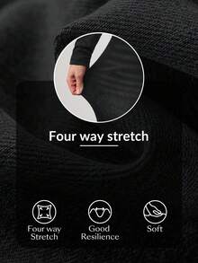 SHEIN Essnce Women's Solid Color Minimalist Basic Casual Everyday High Stretch Jeans Everyday Black Summer - Black - View 7