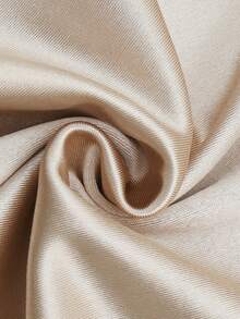 Franclia Champagne Satin Embellished Collar Pearl Knit T-Shirt For Women, Spring/Summer Pearl Top Satin Top Classy Top Elegant Top Women Tops Elegant - Champagne - View 5