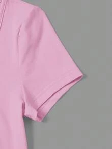 SHEIN EZwear Bộ 3 áo thun dệt kim nữ, nhiều màu, mùa xuân/hè. - Nhiều màu - Xem 12