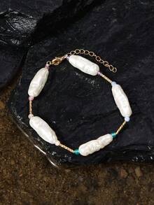 Opalesca Women Dangle Bracelet - Gold - View 1