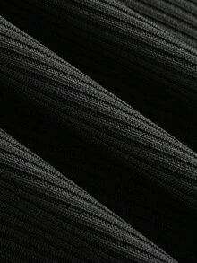 SHEIN EZwear 3件套无袖纯色方领修身连体衣 - 咖啡棕 - 查看 6
