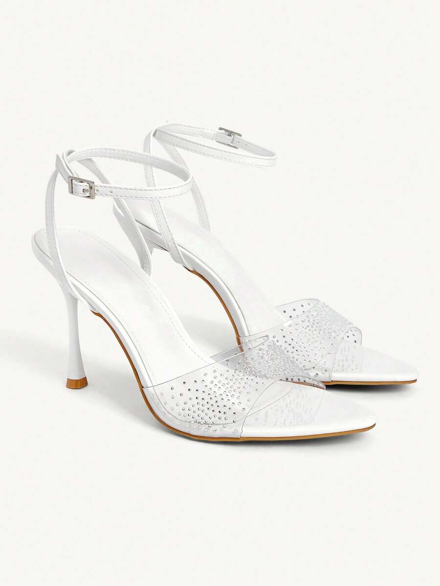CUCCOO CHICEST Women Heeled Sandals Wedding Shoes Spring Shoes Bride Shoes - White - View 1