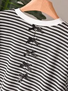 CosyJoli 大码女装套装，休闲运动网球套装，学生妹裙装套装，休闲年轻女士服装 - 摩卡棕 - 查看 4