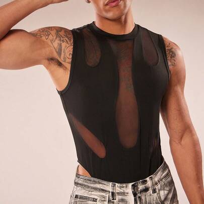 Men's Solid Color M…