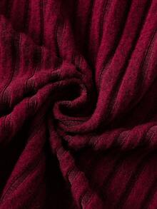 Set de 2 piezas: Vestido y Cárdigan con bordado de corazón rojo para niñas, estilo europeo de moda, para primavera/otoño - Rojo y blanco - Ver 6