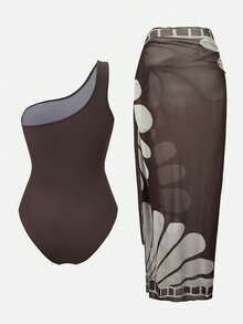 Swim Oasis 26SS 春夏度假沙滩优雅印花吊带连衣裙带裙摆 - 彩色 - 查看 2