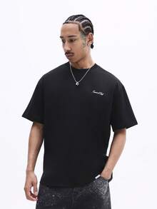 SUMWON Oversized Crew Neck Kurzarm T-Shirt mit New York Aufdruck und 1994 Grafik für lässigen Streetwear Stil - Schwarz - Übersicht 2
