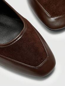 CUCCOO BIZCHIC Sepatu Flat Kasual Serbaguna Wanita dengan Desain Gesper, Cocok untuk Hari Valentine dan Musim Semi. - Coffee Brown - View 7