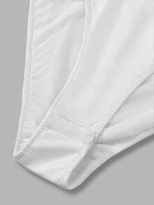 INAWLY 女士时尚休闲亮片拼接长袖连体衣 - 白色 - 查看 6