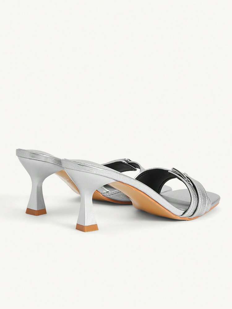 CUCCOO CHICEST Women's Buckle Design Casual Fashion Flat Sandals Valentine's Day Elegant Shoes