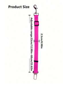 1pc Pet Car Safety Leash, Dog Retractable Traction Rope, Pet Leash, Car Safety Belt Made Of Nylon, Sturdy - Multicolor - View 3