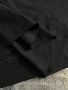 EASEVO 男士加大码水钻装饰圆领休闲背心，夏季 - 黑色 - 查看 9
