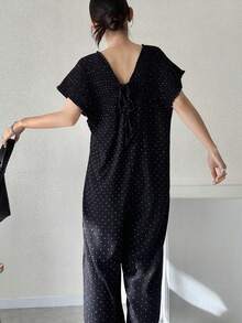 FRIFUL Women's Solid Color Loose Casual Sleeveless Jumpsuit, Versatile For Spring And Summer Jumpsuits For Women Lounge Sets For Women - Black - View 5