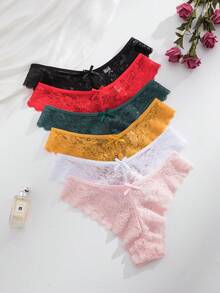 Snug Zone 12件/包 女士蕾丝边舒适内衣 - 彩色 - 查看 3