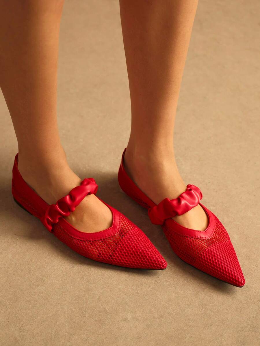 Rosivie Women Flats - Red - View 1