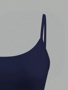 SHEIN PETITE CURVE 4 chiếc áo hai dây cỡ lớn dành cho nữ, thích hợp mặc mùa hè, hàng ngày, kiểu dáng tối giản, màu trơn, ôm sát. - Nhiều màu - Xem 8