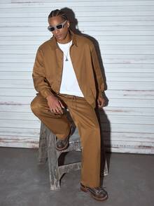 Modcrash Men's Casual Distressed Snow Flake Print T-Shirt, Spring/Summer Retro American,Unisex Summer Tops Summer Outfits,Suitable For Everyday Wear,Relaxed Fit ,Summer Holiday Outfits - Brown - View 9