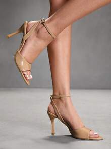 CUCCOO SZL Women Heeled Sandals Spring Shoes - Apricot - View 7
