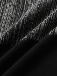 ROMWE MEN Men's Handpainted Loose Fit Short Sleeve T-Shirt - Black - View 5