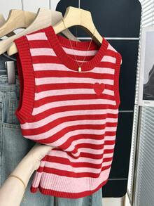 Franclia Nuevo Llegado Suéter de Punto Cálido y Dulce de Estilo Coreano Casual para Damas, Ideal para /Otoño - Rosa - Ver 8
