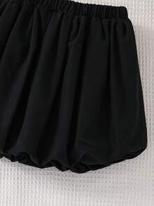 SHEIN 两件套少女休闲数字67蝴蝶结印花短袖圆领T恤和灯笼短裤套装，适合夏季穿着，印花T恤，黑色衬衫，休闲圆领印花短袖T恤，Y2K风格，上衣，黑色上衣，Y2K服装，舒适的秋冬款式，秋季新款，冬日优雅，度假风情，澳洲冬季时尚，轻松舒适 - 玫紅色 - 查看 8
