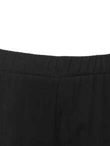 Jungen Formeller schwarzer Anzug mit langer Hose, Herrenoutfit-Set für feierliche Anlässe wie Hochzeit, Klavierrezital, Geburtstagsparty - Schwarz - Übersicht 3