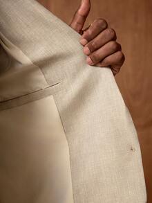 AKNOTIC Business Casual HIMLAND 男士休閒商務缺口領單排扣西裝外套與長褲套裝，男士黑色 2 件式修身西裝，適合婚禮賓客，輕量夏季目的地婚禮新郎西裝套裝，老錢風優雅休閒黑色西裝外套與長褲，輕鬆義式風格單排扣男士西裝，經典黑色西裝套裝搭配樂福鞋穿搭，百搭商務休閒抗皺正裝西裝，男士 2 件式西裝套裝，男士輕鬆修身黑色 2 件式套裝，男士 2 件式西裝套裝，黑色修身西裝，新郎西裝，男士婚禮賓客穿搭，日常正裝西裝，商務休閒西裝，面試西裝，度假，父親節禮物 - 杏色 - 查看 10