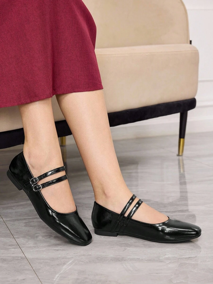 Sleekvia Women Flats - Black - View 1
