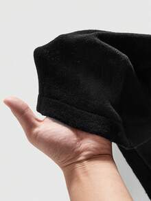 ROMWE MEN Áo Polo nam dệt jacquard - màu đen - Xem 6