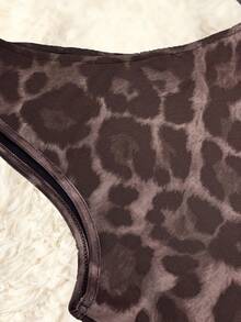 GlowEve CURVE Women's Fashion Leopard Print Spaghetti Strap Camisole - Brown - View 3
