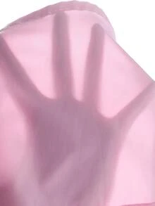 SHEIN 青少年女孩夏季純色泡泡袖短版上衣與長褲套裝 - 彩色 - 查看 8