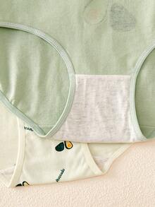 Eraneu 5pcs Women's Minimalist Printed Bikini Briefs - Multicolor - View 3