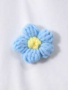 Elladie kids 两件套女童短袖衬衫格子裙套装，杏色衬衫饰有樱桃和字母印花，搭配格子迷你裙，甜美时尚的休闲夏季装扮 - 藍白色 - 查看 4