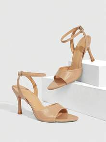 CUCCOO SZL Women Heeled Sandals Spring Shoes - Apricot - View 3
