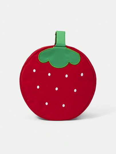 ROMWE 高品质绣线防泼水大容量草莓化妆包收纳袋首饰袋礼品袋