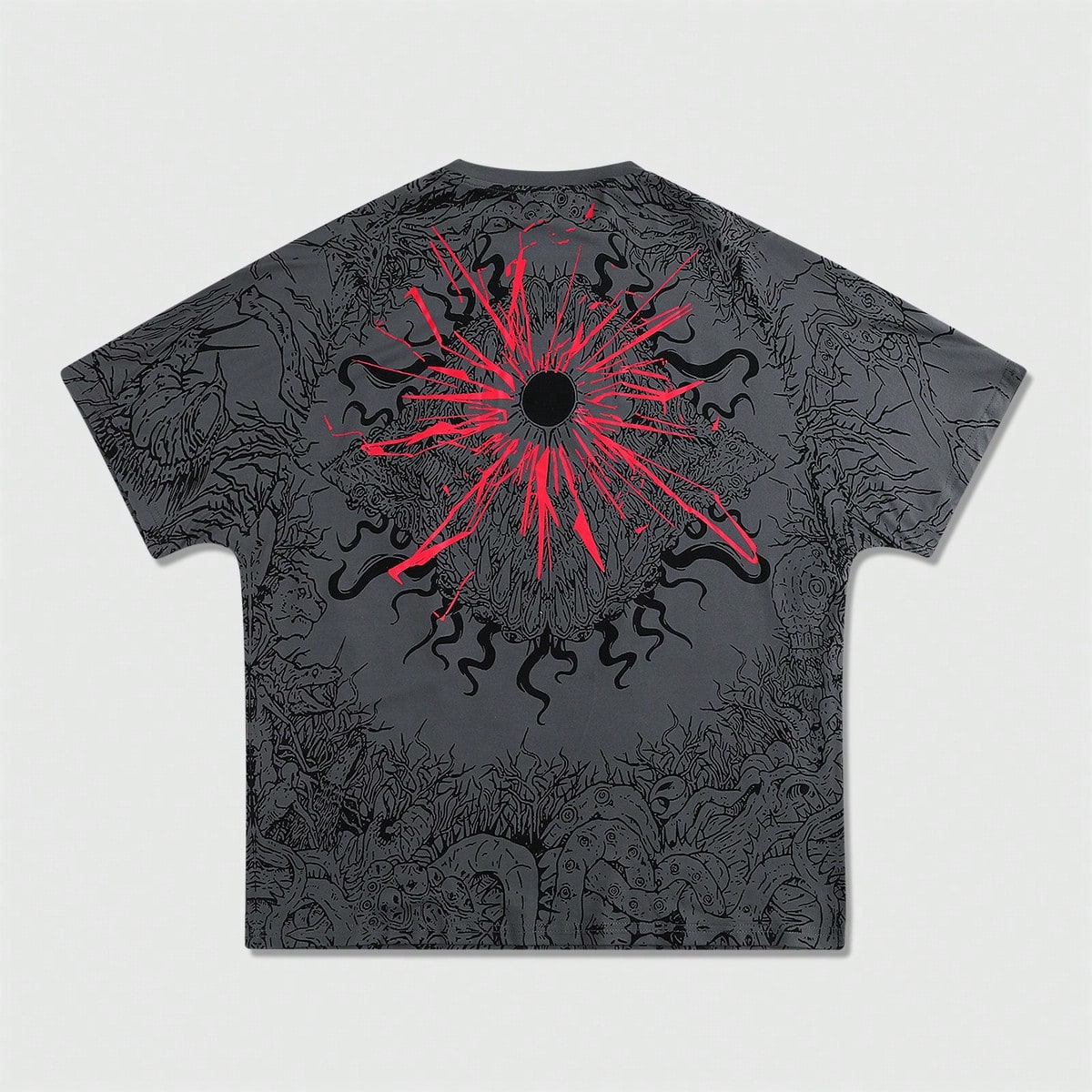 Camiseta de manga corta con estampado de manga de murciélago para hombre, adecuada para uso diario en primavera/verano