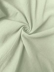 Breezaya Plus Size Solid Color Spaghetti Strap Ruffle Pleated Loose Summer Sleeveless Dress - Limelight Green - View 6