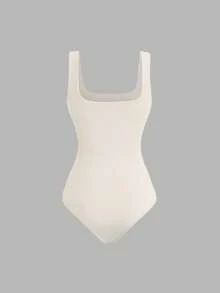 Sweetra 3件套女士纯色褶皱休闲连体衣，日常百搭 - 彩色 - 查看 4