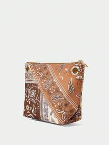 SHECARRY Bolso de mano casual de mujer con estampado de paisley - Multicolor - Ver 4