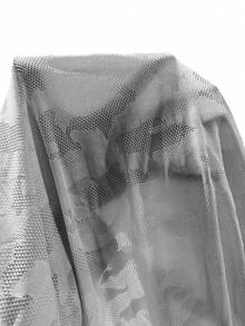 Seamluxe SHEIN Sport 女士印花简约休闲短袖运动T恤 - 灰色 - 查看 6
