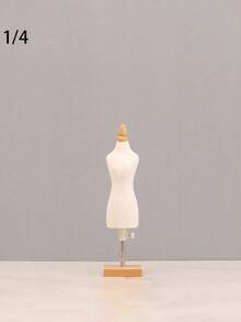 Un mini modèle DIY pour la conception de vêtements, adapté à l'utilisation dans la conception de mode, l'enseignement de l'épinglage sur les vêtements, etc. Le petit mannequin peut être utilisé pour concevoir des vêtements de poupée et des modèles de coupe tridimensionnelle mini BJD pour les filles. - Beige - Voir 7