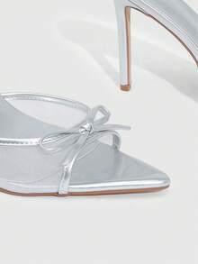 CUCCOO SZL Women's High Heeled Sandals, Suitable For Daily Wear Spring Shoes - Silver - View 3