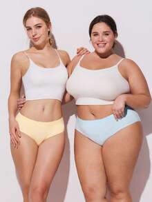 LUVLETTE 3-Pack Soft Cotton Basic Floral Print Lace Trim Mid-Waist Underwear Briefs - Multicolor - View 13