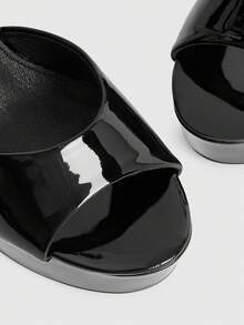 CUCCOO LuxiPop Women's Fashion Party Waterproof Platform High Heel Sandals - Black - View 6