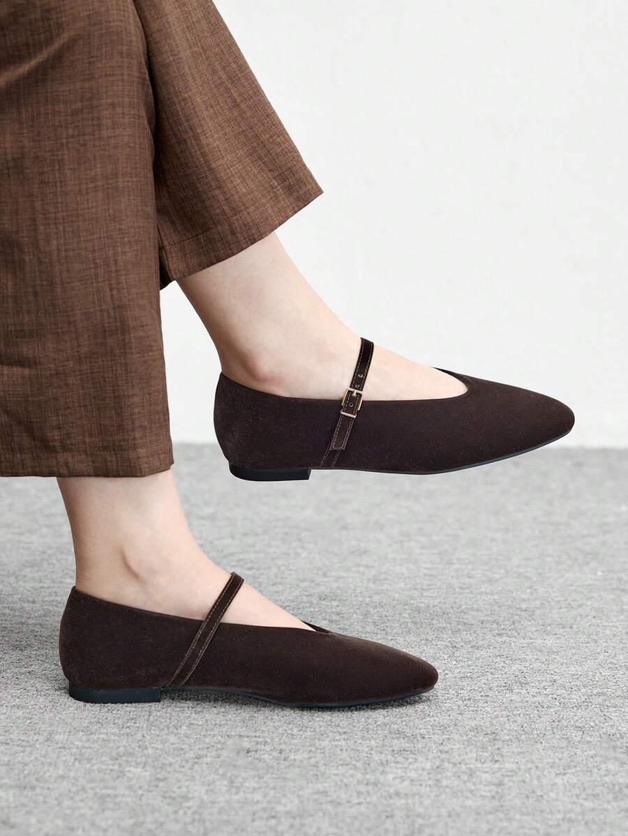 CUCCOO BIZCHIC Fashionable, Comfortable And Versatile Casual Flat Shoes, Suitable For Walking, Travel And Vacation For Christmas Spring Shoes - Chocolate Brown - View 1