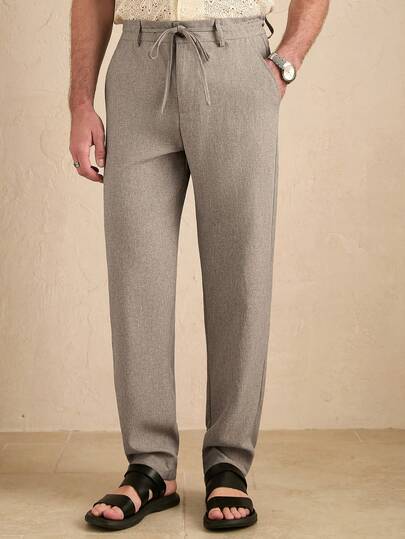 Core Aspect Erkekler için Günlük Kullanıma Uygun, Çok Yönlü, Düz Renk, Dar Paçalı Pantolon