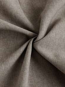 Core Aspect Celana Panjang Pria Kasual Serbaguna Warna Abu-abu Model Tapered, Celana Linen Bertekstur dengan Tali Serut di Pinggang untuk Musim Gugur, Celana Kasual Bergaya untuk Liburan - Coklat - View 8