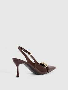 CUCCOO SZL Women's Sexy Pointed High Heels Nightclub Versatile Stiletto Shoes - Coffee Brown - View 10